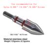 maifield Stainless Steel Archery Field Points, Easy Pull Various OD for 85/100/125/150/175/200/225/250/275/300 Grains,Screw in Archery Field Tips (11/32" Bullet Shape, 125 Grain, 125 Grain) view 2