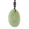 2" China Certified Nature Hetian Nephrite Jade Auspicious Dragon Hollow Carved Necklace Pendant 6637 view 3