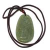 2.2" China Certified Nature Hetian Nephrite Jade Lucky Landscape and Protrait Hand Carved Necklace Pendant 3776 view 4
