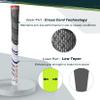 SAPLIZE Cross Cord Golf Grips Set of 13 Grips with Tape or Full Regripping Kit, Std/Mid/Jumbo, Low Taper Design, Multi-compound Hybrid, Anti-Slip Golf Club Grips, CL03 Series, Standard, White view 2