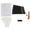 Majek Jumbo Size Tour Pro Black Golf Grips and Grip Kit + Utility Hook Blade (8 grips, tape, clamp, grip removal hook blade, instructions) view 2