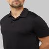 32 Degrees Men's Cool Classic Polo | Slim Fit | Moisture Wicking | 4-Way Stretch | Golf | Tennis, Black, X-Large view 2