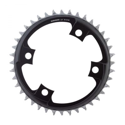 SRAM 40 Tooth 107mm BCD x 4-Bolt 1x12-Speed X-Sync Chainring, Blast Black
