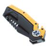 ASR Outdoor Camping EMS Emblem Pocket Knife Spring Assisted Serrated Tanto Blade Orange view 2