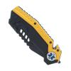 ASR Outdoor Camping EMS Emblem Pocket Knife Spring Assisted Serrated Tanto Blade Orange view 4