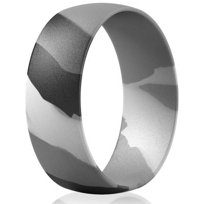 ThunderFit Silicone Wedding Rings Unisex, Rubber Engagement Bands 6.3mm Wide 1.65mm Thick - 1/2/3/4/5/6/7 Variety Multipack