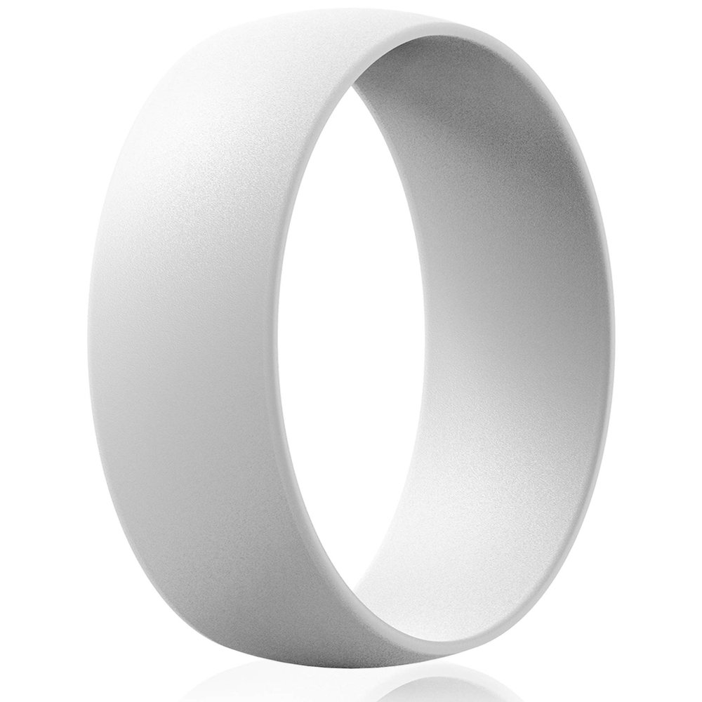 ThunderFit Silicone Wedding Rings Unisex, Rubber Engagement Bands 6.3mm Wide 1.65mm Thick - 1/2/3/4/5/6/7 Variety Multipack