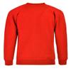 Boys Long Sleeve School Uniform Wear Jumper Girls Crew Neck Plain Sweatshirt Red 11-12 Years view 2