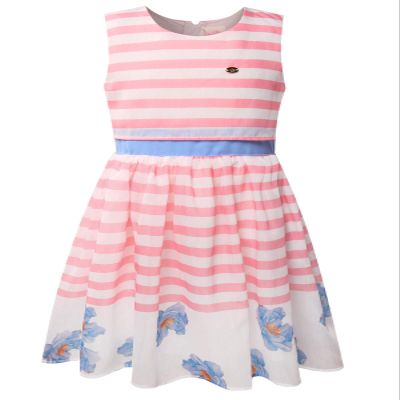 Bonny Billy Girls' School Dress Fashion Floral Pared Clothing for Teen Size 8 Pink