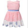 Bonny Billy Girls' School Dress Fashion Floral Pared Clothing for Teen Size 8 Pink view 2