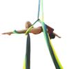 Aerial Silks Starter Kit - Durable 11Yards of Aerial Yoga Hammock with Hardware, Aerial Swing for Acrobatic Flying Yoga & All Levels (Aerial Rigging Point Up to 14ft) view 4