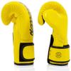 Fairtex BGV14 Muay Thai Boxing Microfibre Gloves for Men, Women, Kids | MMA Gloves, Kickboxing, Gym, Workout | Premium Quality, Light Weight & Shock Absorbent Boxing Gloves- (Yellow/16oz) view 4
