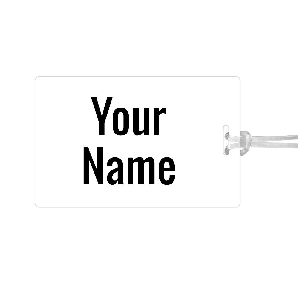 Kids Labels Durable Large Luggage & Bag Tag Plain Design