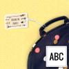 Kids Labels Durable Large Luggage & Bag Tag Plain Design view 2