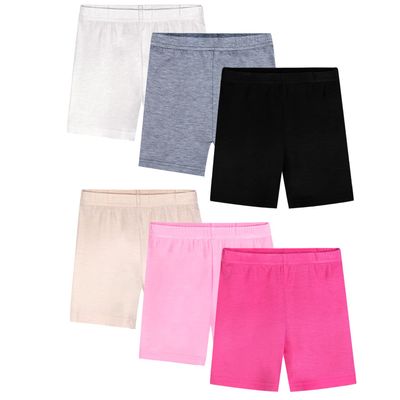 BOOPH Girls Dance Bike Shorts for Underdress 2-3T Assorted Color 6 Pack
