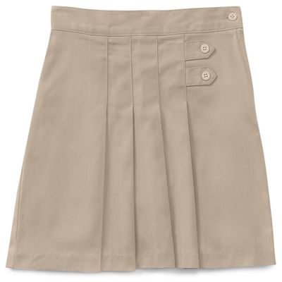Classroom Uniforms Junior Junior Pleated Tab Scooter Skirt, Khaki, 15-16 US