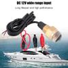Aramox Marine Boat Underwater Light, 12V Brass Glass Blue LED Underwater Light Lamp Drain Plug1/2 NPT Yacht Accessory view 2