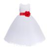ekidsbridal White Heart Cutout Floral Lace Flower Girl Dress Mini Bride Wedding 172T 14 view 2