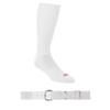 A4 Sportswear White Medium Socks & White Youth Belt view 1