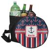YouCustomizeIt Personalized Nautical Anchors & Stripes Collapsible Cooler & Seat view 1