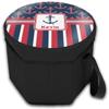 YouCustomizeIt Personalized Nautical Anchors & Stripes Collapsible Cooler & Seat view 2