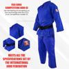 FUJI Euro Competition Judo Gi for Men and Women (Belt Not Included), Size 2 view 4