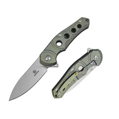 DEFCON Jungle Knife Series D2 Blade Titanium EDC Folding Pocket Tactical Knife (TF3329-1 Sphere)