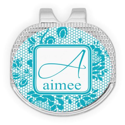 YouCustomizeIt Personalized Lace Golf Ball Marker - Hat Clip - Silver