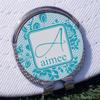 YouCustomizeIt Personalized Lace Golf Ball Marker - Hat Clip - Silver view 3