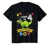 4 Year Old Shirt 4th Birthday Boy T Rex Dinosaur T Shirt T-Shirt view 1