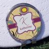 YouCustomizeIt Personalized Ovals & Swirls Golf Ball Marker - Hat Clip - Silver view 3