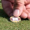 YouCustomizeIt Personalized Ovals & Swirls Golf Ball Marker - Hat Clip - Silver view 4