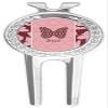 YouCustomizeIt Personalized Polka Dot Butterfly Golf Divot Tool & Ball Marker view 1