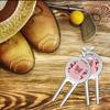 YouCustomizeIt Personalized Polka Dot Butterfly Golf Divot Tool & Ball Marker view 3