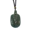 2.1" China Certified Nature Hetian Nephrite Jade Wealth Turtle Dragon Hand Carved Pendant 2496 view 1