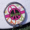 YouCustomizeIt Personalized Peace Sign Golf Ball Marker - Hat Clip - Silver view 3