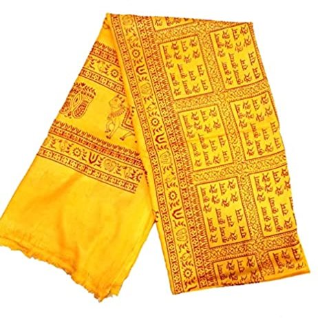 VRINDAVANBAZAAR.COM Prayer shawl religious/Meditation/prayer/yoga (Mahamantra)