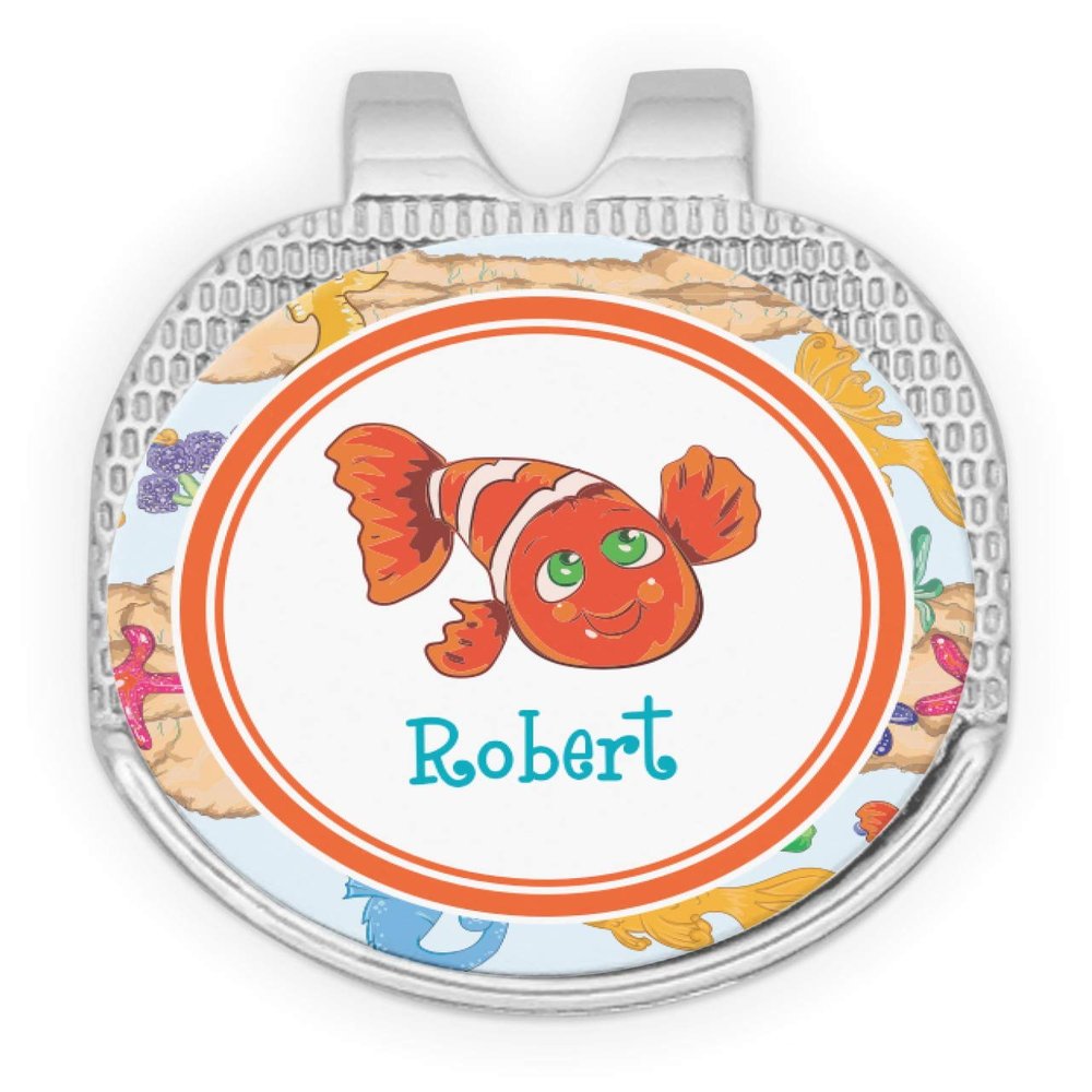 YouCustomizeIt Personalized Under The Sea Golf Ball Marker - Hat Clip - Silver