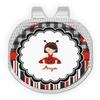 YouCustomizeIt Personalized Ladybugs & Stripes Golf Ball Marker - Hat Clip - Silver view 1