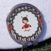 YouCustomizeIt Personalized Ladybugs & Stripes Golf Ball Marker - Hat Clip - Silver view 3