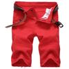 Yollmart Men's Destroyed Jeans Denim Shorts Ripped Skinny Motor Pants062red-40 view 1