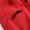 Yollmart Men's Destroyed Jeans Denim Shorts Ripped Skinny Motor Pants062red-40 view 4