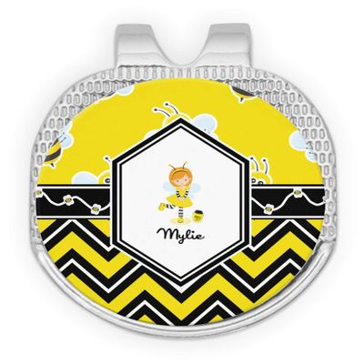 YouCustomizeIt Personalized Buzzing Bee Golf Ball Marker - Hat Clip - Silver