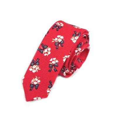 Men Cotton Double Sided Embroid Trend Necktie Brede Floral Stripe Tie 56 Colors (C27)