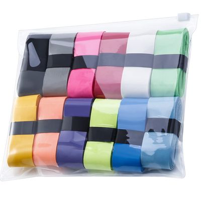 12 Pieces Tennis Racket Grip Tape, Badminton Racket Overgrip, Absorbent Non Slip Overgrip Replacement for Tennis, Badminton, Squash, Padel Rackets(Multicolored,12 Pieces)