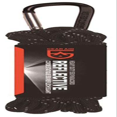 Gear AID 13246 Tent Turf, Lightweight, Durable, Reflective Treatment, Multi-Purpose Cord, Paracord 550, 30ft, Black