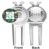YouCustomizeIt Personalized Hawaiian Masks Golf Divot Tool & Ball Marker view 2