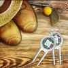 YouCustomizeIt Personalized Hawaiian Masks Golf Divot Tool & Ball Marker view 3