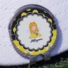 YouCustomizeIt Personalized Honeycomb, Bees & Polka Dots Golf Ball Marker - Hat Clip - Silver view 3