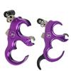 SHARROW Bow Release Aid 3/4 Fingers Automatic Archery Release Aluminium Alloy Thumb Trigger for Compound Bow Accessory (Purple) view 1